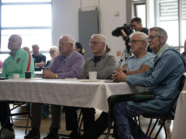 DID YE HEAR ABOUT? . . . .A section of the attendance at the Gasyard on Thursday for the Did Ye Hear About? Whose Language? event as part of Feile 2025 with Linda Ervine. (Photos: Jim McCafferty Photography)