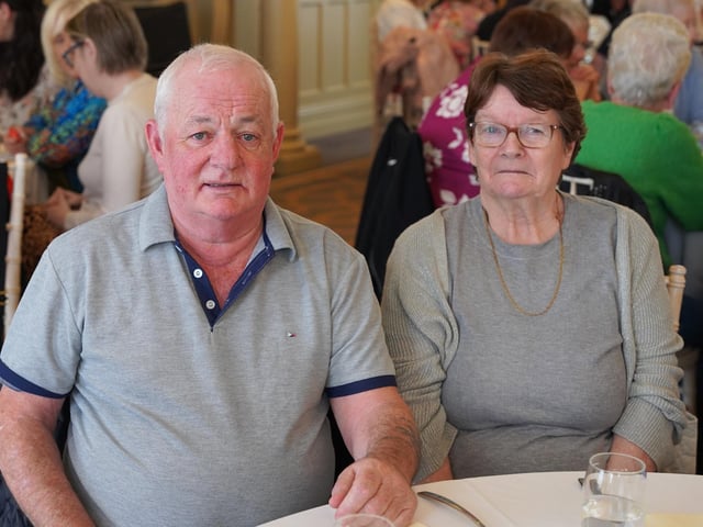 Féile’s ‘Lunch with a Laugh’ at the Bishop’s Gate Hotel was a huge success with Belfast comic Paddy ‘The Dagger’ McDonnell, leaving everyone in stitches.