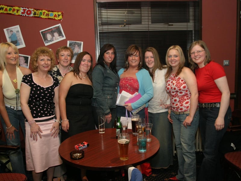 A few drinks with friends and family for a 30th birthday.