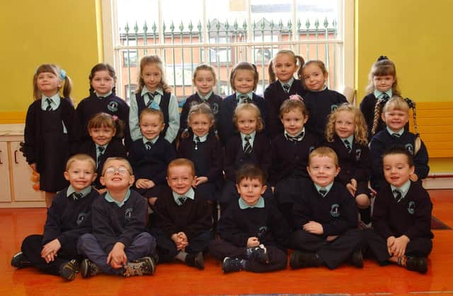 Primary 1 pupils from Longtower Primary School. (2609PG22):20 years on: Young people across Derry and Donegal starting school in September 2003
