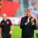 Stephen Kenny pictured during his first game as St Pat's manager against Derry City. Photo by Kevin Moore.