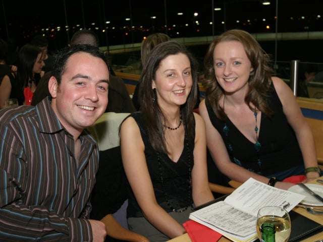 Steven Rettie, Joanne Roulston, Caroline Orr 0006/JML : Parties across Derry in January 2006.