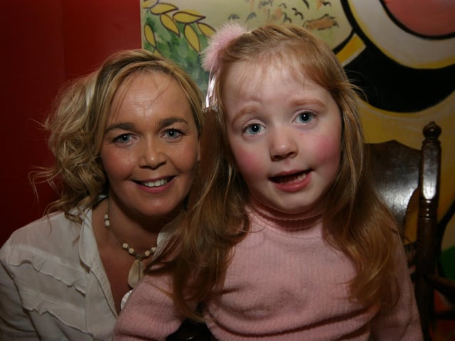 Rachel Sweeney pictured with her Mum Tracy on the occasion of her 4th Birthday.0033/JML : Parties across Derry in January 2006.