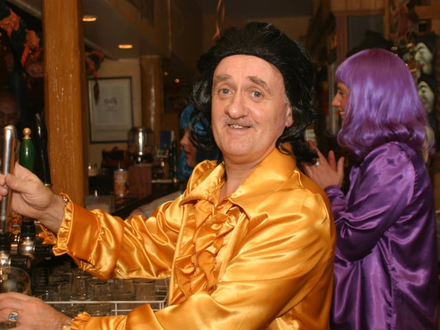 Enjoying a spooky pint on a Halloween night out in Derry