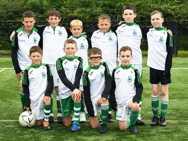 The Moville Celtic under-11's team pictured at the Vale Centre.
