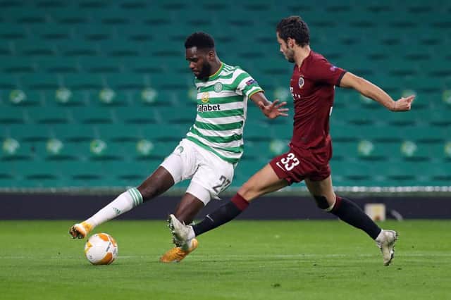 Odsonne Edouard. (Photo by Russell CHEYNE / POOL / AFP) (Photo by RUSSELL CHEYNE/POOL/AFP via Getty Images)