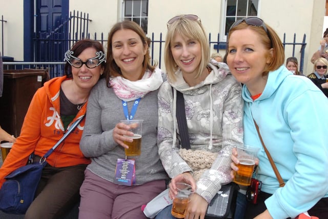 Relaxing at One Big Weekend are, from left, Lynette Cooke, Jill Taylor, Jo-anne Greene and Amanda Finlay. (2805PG04)