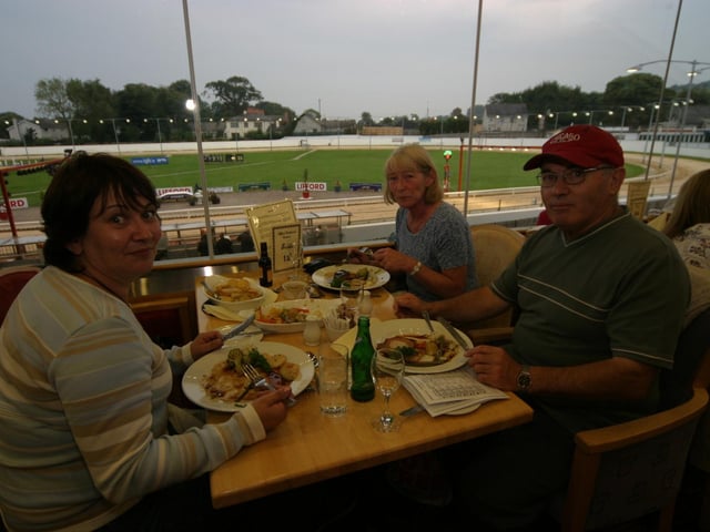 Derry and Donegal people enjoying a night at the Lifford races in June 2005.