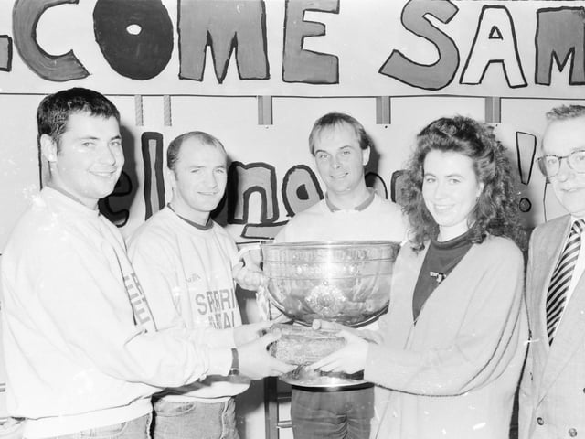 Sam Maguire Cup on tour.