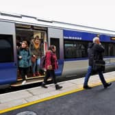 Passengers arriving on the Derry line. (File picture)