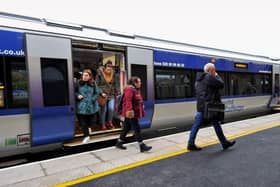 Passengers arriving on the Derry line. (File picture)