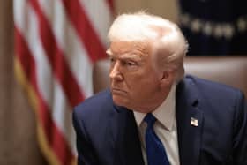 WASHINGTON, DC - MARCH 25:  U.S. President Donald Trump in the White House.  (Photo by Win McNamee/Getty Images)