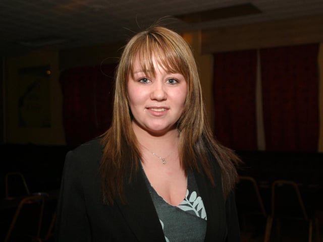 Party celebrations back in 2004: Christine O'Donnell.