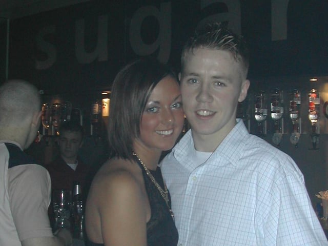 Counting down from 10 at a New Year's Eve party in Sugar nightclub, back in 2001.
