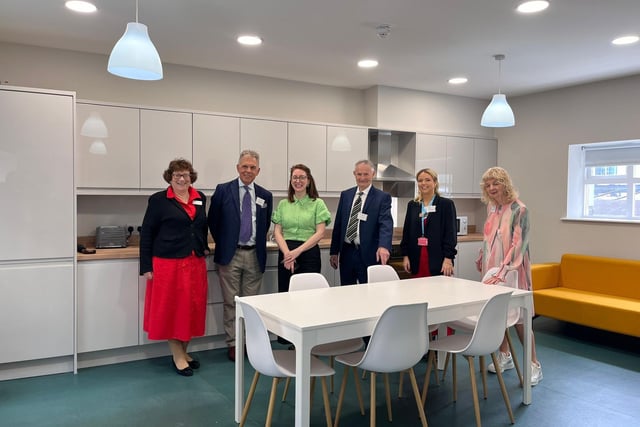 The opening of the new student accommodation and the interiors.