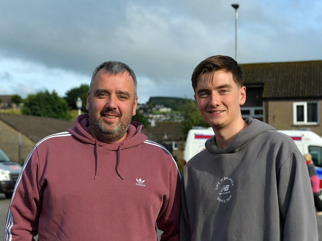 Fans arrive at the Brandywell Stadium for Derry City’s Europa Conference game against KuPs FC on Thursday evening. Photo: George Sweeney.DER2330GS -