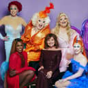 La Voix, Asttina Mandella, Myra DuBois, Lorraine Kelly, Kitty Scott-Claus, Blu Hydrangea and Margo Marshall