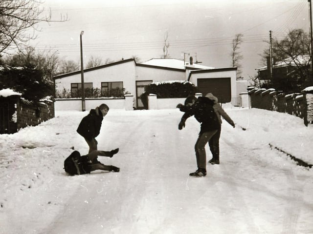 Derry under a blanket of snow in January 1984