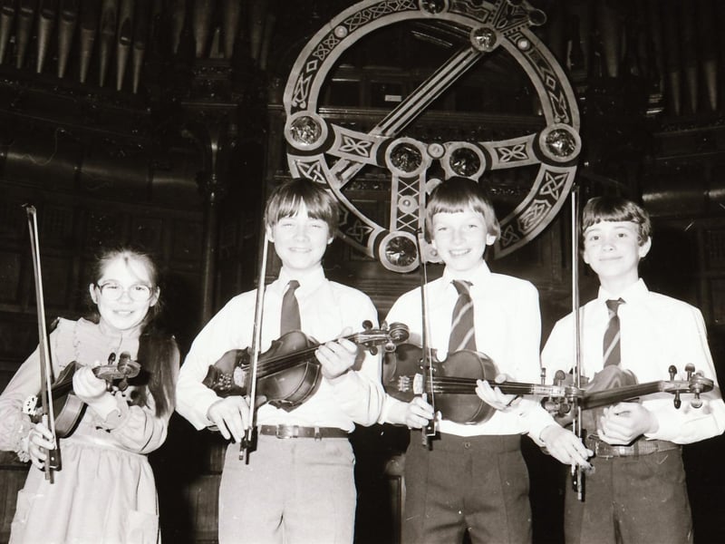 Winners and competitors at Feis Dhoire Cholmcille back in 1984.