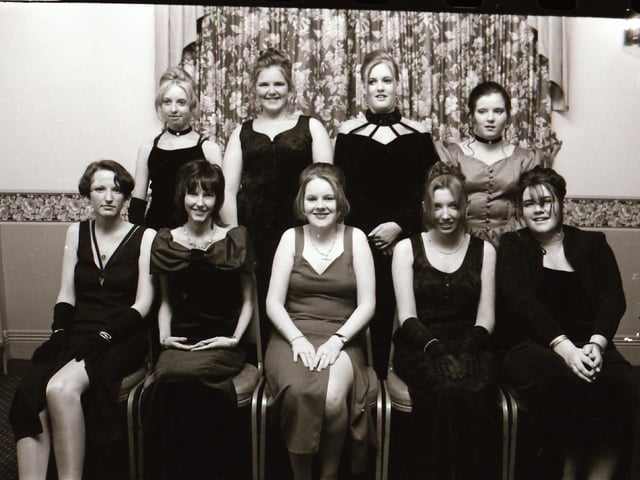 Pictured are students gathered for the Clondermot High School Formal back in the winter of 1995.