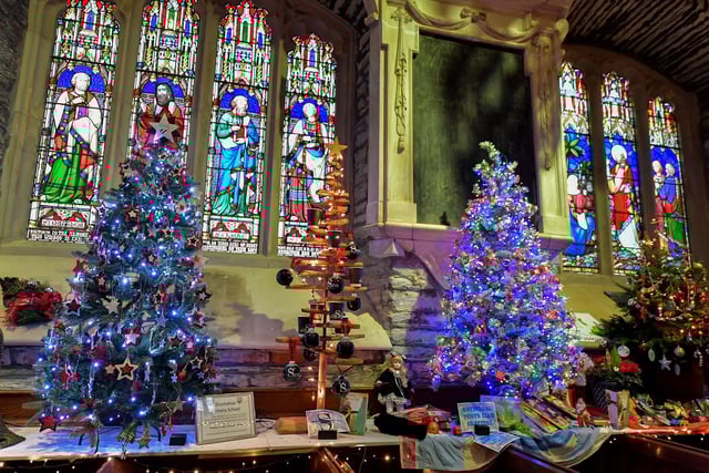 The exuberant Christmas display in St Columb’s Cathedral marking the Christmas Festival. Photo: George Sweeney