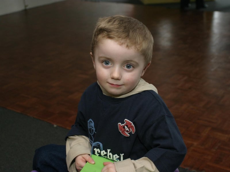 Party celebrations back in 2004: Matthew Wells.