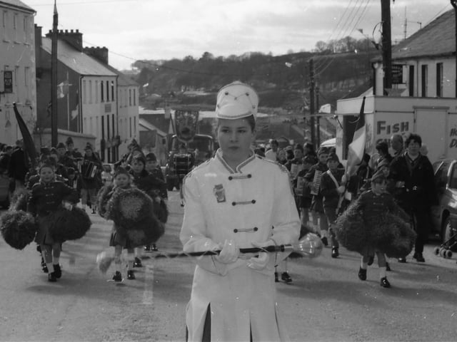 The St. Patrick's Day parade in Moville in 1998.