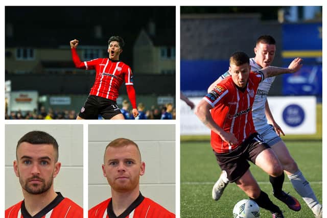 Derry City's injury latest: Michael Duffy, Mark Connolly, Colm Whelan and Patrick McEleney.