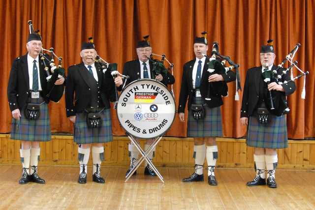 Lining up for a photo 13 years ago were Jim Macbeth, Derrick Bullock, Sidney McDonald, Bob Paterson and Duncan Stephenson.