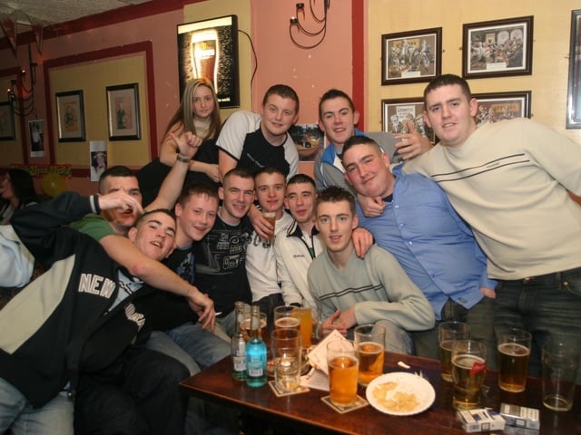 Pictures of Derry people partying in November 2003