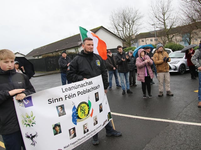 Section of the crowd at The Seán Keenan Annual Commemoration. (Photo - Deirdre Heaney, nwpresspics)