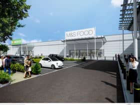 The plans would have seen a much larger Marks & Spencer Store next to Homebase in Crescent Link.