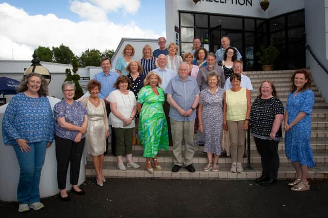 Group pictured at the Churches Trust 'Celebrating Commonalities' finale event at the Waterfoot Hotel, Derry last week. Included second from left at front is Fiona Fagan, Chief Executive Officer, Churches Trust. (Photos: Jim McCafferty Photography)