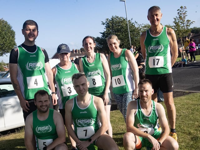 Runners from Rise Running Club who took part in Friday evening's Galliagh Feile 5k. (Photos: Jim McCafferty Photography)