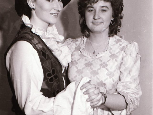 Actors in the Marian Hall panto.