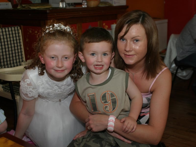 Orla and Michael Cunningham out with family for a nice meal.