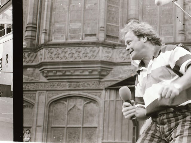 BBC presenter Bruno Brookes at the Radio 1 roadshow in Derry in July 1993.