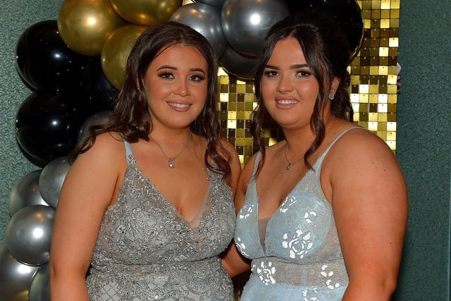 Caitlin McDonald and Kelly Grant attended the Crana College Formal held in the Inshowen Gateway Hotel on Friday evening last. Photo: George Sweeney.  DER2239GS – 073