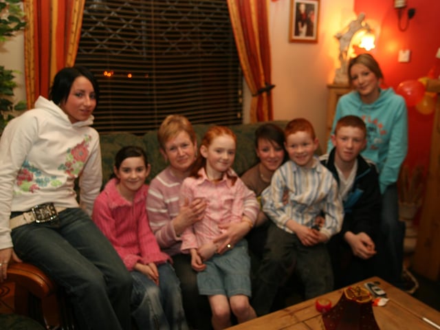Brenda Duddy with friends and family.