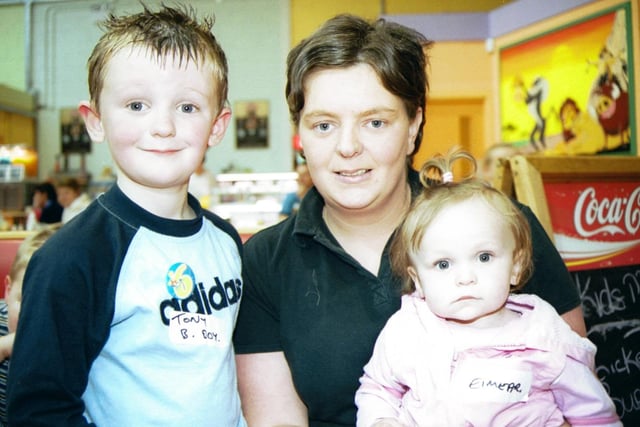 6th birthday boy Tony Cregan pictured with his mother and little sister Eimear. 150503HG7