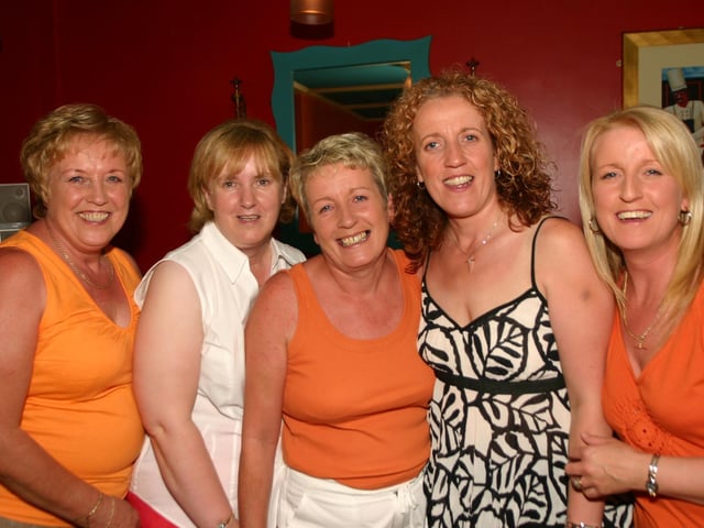 Left to right Jean Margaret Birthday Girl Jo Jo Mena and Christine 7159dd : Parties and celebrations in Derry back in July 2005: Jo Jo Gormley.