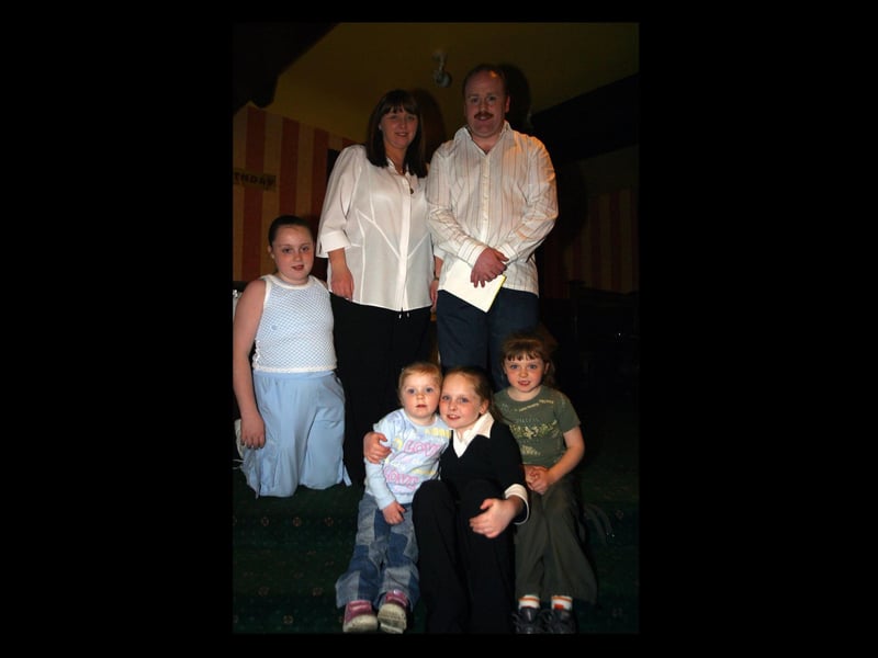 Paul with family wife Maria, and Sarah Louise, Megan, Amy, and Jesscia.:Derry parties from November 2003