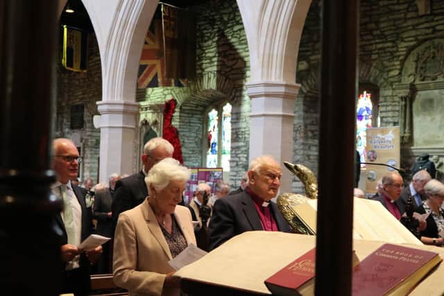 Robin Eames' family at the Service of Celebration
