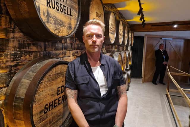 Ronan Keating at the Muff Liquor Company Brand Home.