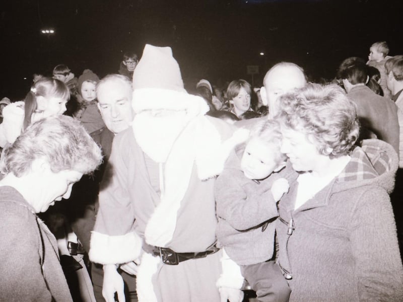 Santa Claus arrives at Lisnagelvin.