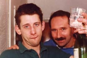 Shane MacGowan backstage after a Pogues concert in the Embassy in November 1987.