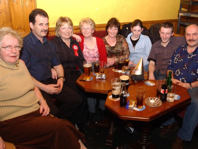 Majella Coyle, with family and friends at her 40th birthday party in the Linen Hall.