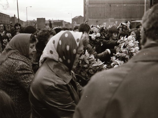Bloody Sunday commemorative ceremonies and march back in January 1976.