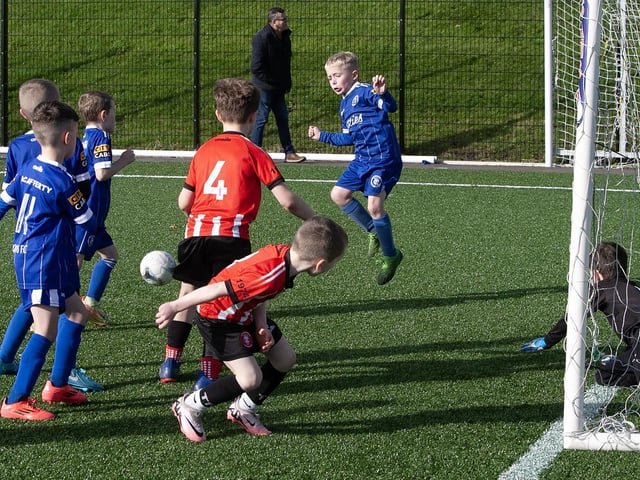 Action from Saturday's 2017s Sean O'Kane Memorial Cup between Tristar and Trojans at St. Joseph's Boys' School.
