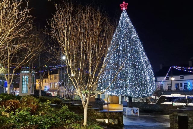 Beautifully decorated Carndonagh ahead of Christmas 2024.